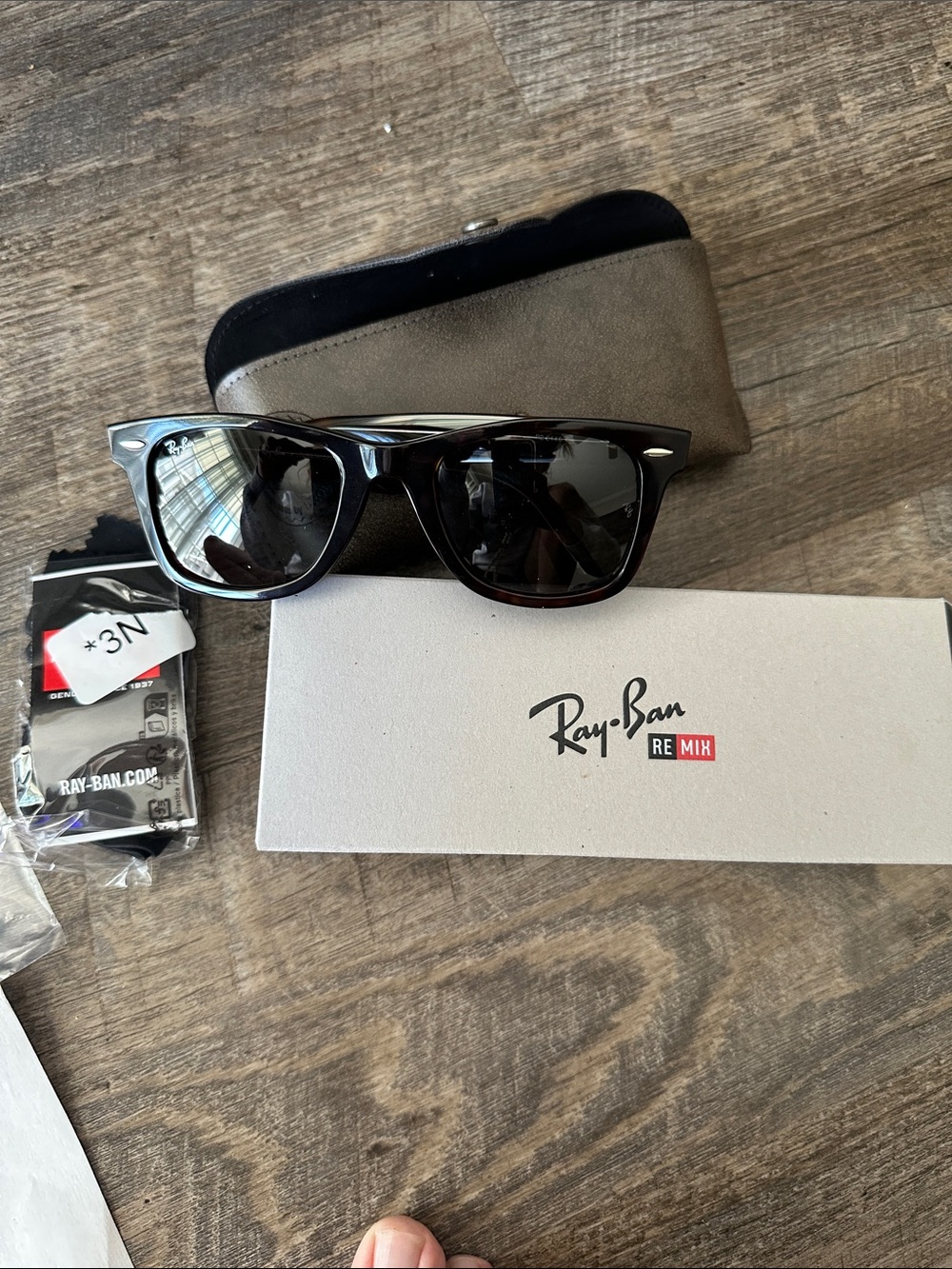 Ray-Ban Black/Tortoiseshell REMIX Wayfarer Sunglasses